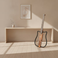 Folding Guitar Roasted Maple No-Headstock Guitar Foldable for Journeyers, Students, Practice