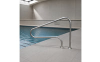 Swimming Pool Handrail Stainless Steel Pool Handrail with Base Plate Rustproof Hardware for Homeowners, Backyard
