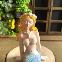 美人鱼花园露台庭院装饰摆件水池鱼缸布置创意树脂工艺品桌面摆设