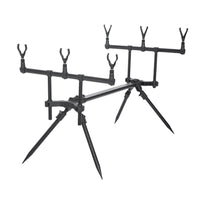 Adjustable Telescopic Fishing Rod Holder for European Carp Fishing, All-Terrain, Aluminum Alloy, Foldable, with Alarm