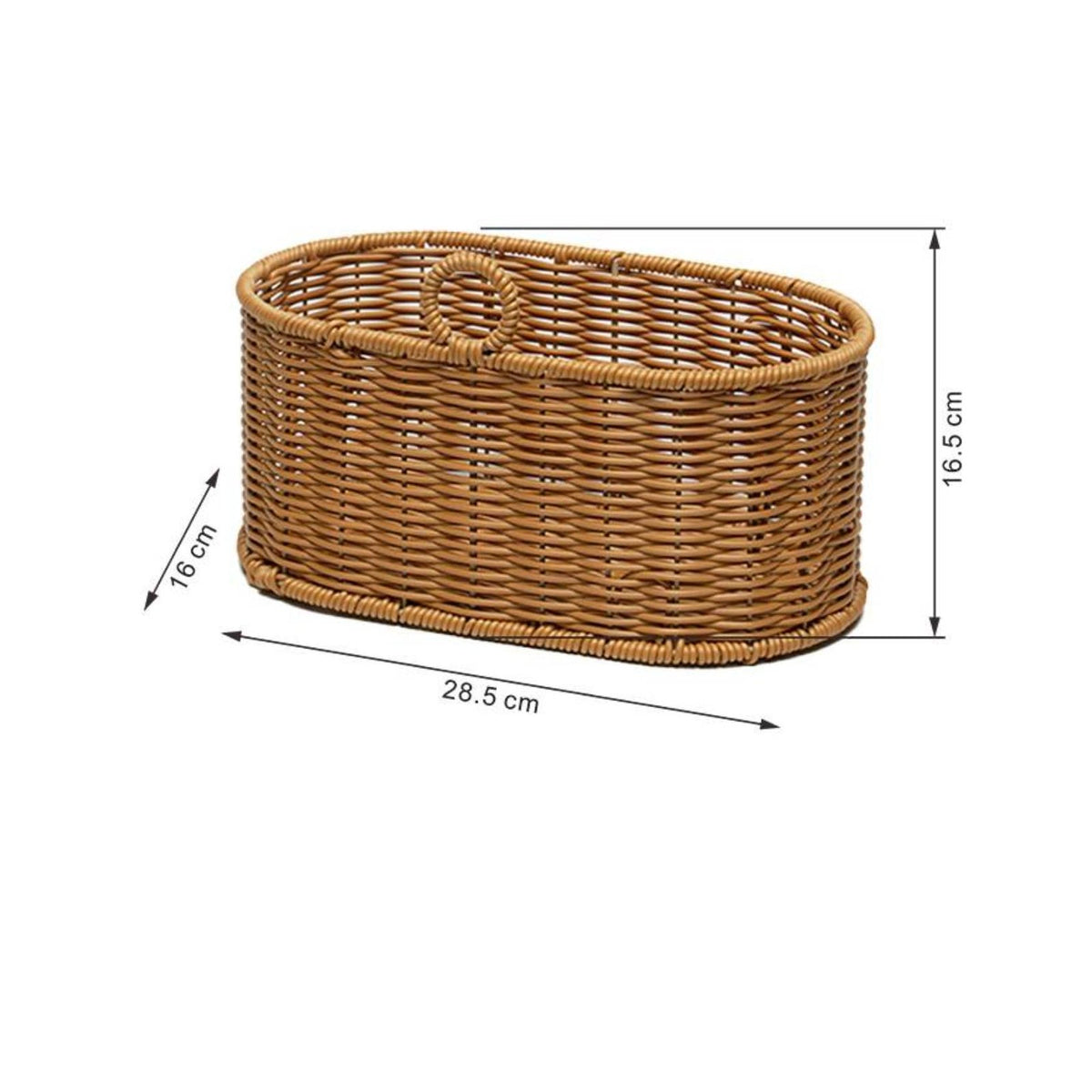 Wall-Mounted Wicker Basket Lightweight Woven Storage Basket Long-Lasting
