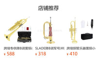 Professional Silver-Plated Brass Bb Trumpet for School Bands, Cross-Border Wholesale