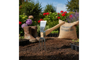 2-in-1 Hoe Rake Versatile Garden Hoe Rake Manual for Digging