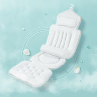 Bathtub Pillow Support Waterproof Full Body Bath Mat with Softly Padded Bath Cushion with Headrest for Adults