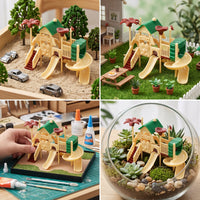 Miniature Playground Slide Model for DIY Dollhouse & Micro Landscape Decor