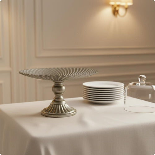 Vintage Flower Stand Elegant Ornament Display Platter Long-Lasting for Hotel