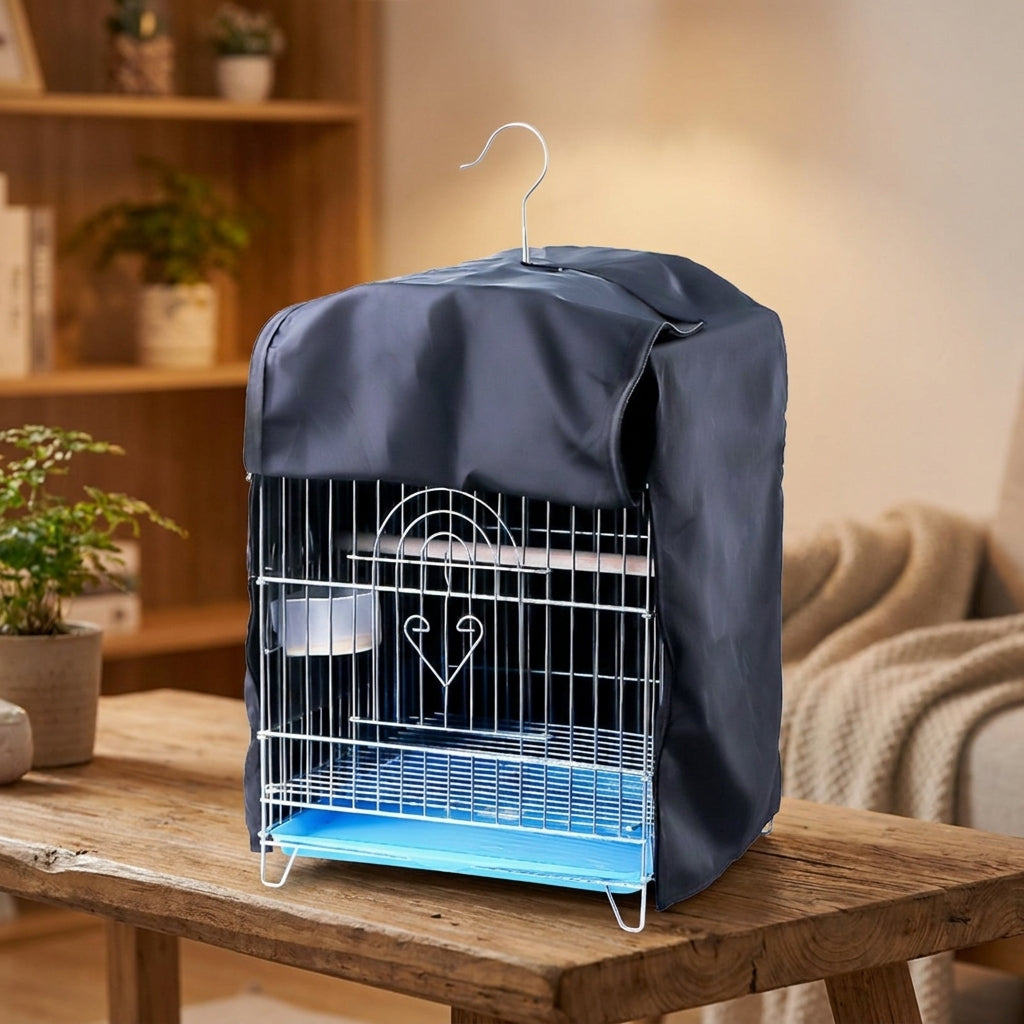 Bird Cage Cover for Parrot, Opaque pull-on Pet Birdcage Cover, Light Blocking Nighttime Cover, Warm Winter and Indoor Outdoor Universal