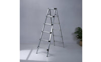 Double-Sided Ladder Stool with Wide Pedals Foldable Folding Ladder Sturdy Folding Step Stool Heavy Duty for Home, Apartment, Utility Room