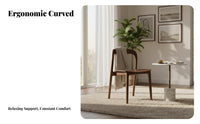 Archedd Spine-Supportingrest Side Chair Nordic and Design Archedd Spine-Supporting Dining Chair Versatile Use Armless
