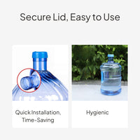 Universal Water Jug Cap, Smart Threaded Lid, Leakproof