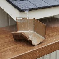 Aluminum Alloy Rain Gutter Easy Installation Villa Downspout Channel Decorative