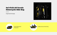 Waterproof motorcycle side bag