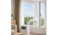 Window Seal Cloth with Hose Port Airflow-Blocking for Bedroom