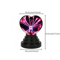 Heart Ionized Lamp Electrostatic Heart-Shaped Night Light Black Base