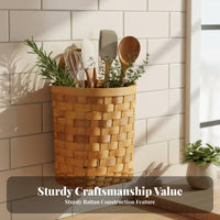 Woven on the on wall Pouch Decorative Storage Basket adaptable for Renters, Homeowners