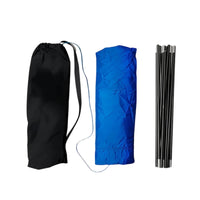Beach Canopy Tent Blue Tunnel Canopy Tent Beach Shelter Slim Poles Long Extension for Sand