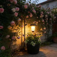 Outdoor Planter Light Warm White Solar Decorative Lamp 2 in 1 for Front Porch
