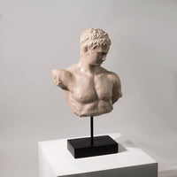 Bust on Stand Tall Classical Bust Statue Ancient for Living Room, Shelf Display