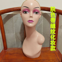 头模女士模特头假发帽子丝巾口罩展示假人头模道具头模型假人头模