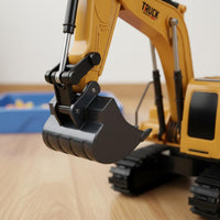 Wireless Control Digging Machine Flexible Digging Boom 6 Control Digging Machine Toy RC Digger Toy Illuminated Lights RC Tracked