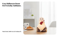 Decorative Halloween Tabletop Light | Smooth Painted Finish, molded Ornament with Light, for Desk