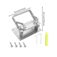 Manual Leather Skiver Skiving Tool Leather Splitter Paring Machine Peeling Machine Replaceable Blade Stainless Steel Frame Suitable for Leathercraft Workshop
