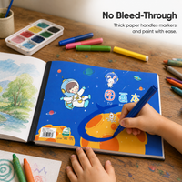 Large 8K Sketchbook for Kids, Thick Blank Drawing Paper for Elementary School Students, Art Supplies