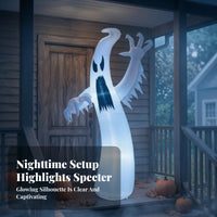 Spooky Inflatable Ghost Scary Halloween Inflatable Outdoor Halloween Inflatable Decoration Eye-Catching for Yard, Entryway