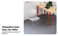 Sled Base Chair with Perforated Back Versatile Design Office Furniture