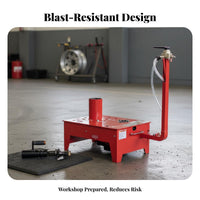Powerful Engine Truck Tire Changing Tool Heavy Steel Construction Tire Mounting Dismounting Tool Long-Lasting Wheel Changing Machine Locking Collar for Auto Repair Professionals, Mechanics, Vehicle Maintenance