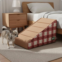 Small Dog Stairs Sturdy Elderly Dog Ramp Easy to Assemble for Bed, Sofa