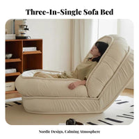 Adjustable Lazy Sofa Removable and Machine-Crestable Cover Versatile Floor Lounger Cushioned Comfort Deeply Cushioned