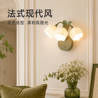Tiworld Magnetic Charging 3-Head Wall Lamp with Flower Design