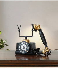 Vintage-Style Decorative Telephone Craft Ornament