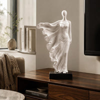Abstract Woman Figurine Elegant Woman Sculpture Resin for Living Room