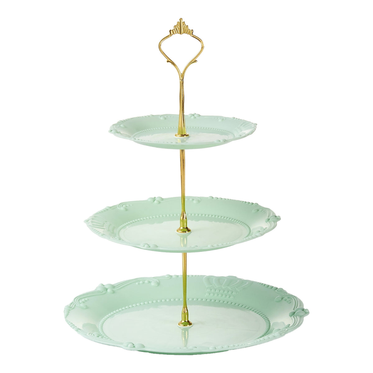 3-Tier Cake Stand Decorative Edging Tiered Dessert Stand Ornate Rim