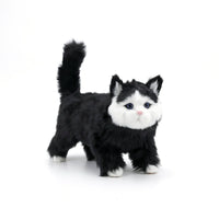Cat Figurine Naturalistic Cat Ornament Compact Sculpture for Animal Lovers, Desk, Shelf