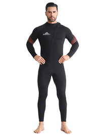 新款3MM潜水服男士修身防晒保暖湿衣潜水冲浪游泳衣浮潜服水母衣