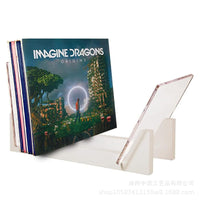 Solid Wood Vinyl Record Display Stand for Music Lovers
