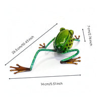 Frog Figurine Cute Frog Sculpture Garden Ornament for Collectors, Patio