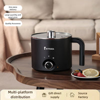 Tiny Panda Electric Hot Pot 1L Stainless Steel Inner Pot 800W 220V with Anti-Dry Protection, UK Plug