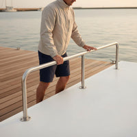 Stainless Steel Boat Handrail Yacht Guardrail Aquatic Grab Bar Anti-Rust Boat Grab Handle Sturdy Duty