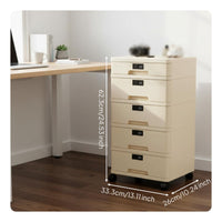 Desktop File Cabinet with Lock Smooth Sliding Drawers Lockable Desktop Cabinet No Assembly Required Multi-Layer Combination Lock Box for Dorm Room