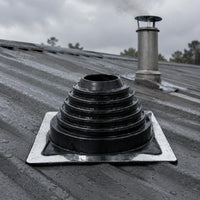 Roof tube Flashing Heat Resistant Silicone Roof Flashing Stepped Cone Square Base tube Boot