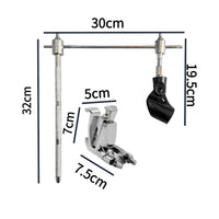 Bass Drum Mic Holder Adjustable Bass Drum Clamp Stand Lockable Positioning Music Accessory for Drummers, Stage, Studio