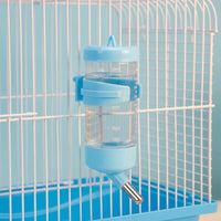 Azure Blue Bunny Water Bottle and Bunny Water Dispenser, No-Drip Water Bottle with Sipper Tube, Hanging Drinker for Hamsters and Rodents