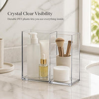 Acrylic Bathroom Mirror Cabinet Organizer for Cosmetics and Lipstick