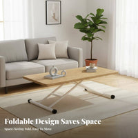 elevateTop Coffee-to-Dining Table Height-Adjustable transformable elevateTop Coffee Table multi-functionalUse Home Furniture for Families, Homeowners, Living Room