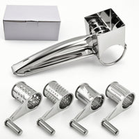 Rotary Cheese Grater with Hand Crank Easy to Use for Kitchen, Home Cooks