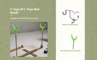Foldable Fishing Pole Holder, Sturdy, for Ice Fishing Trips